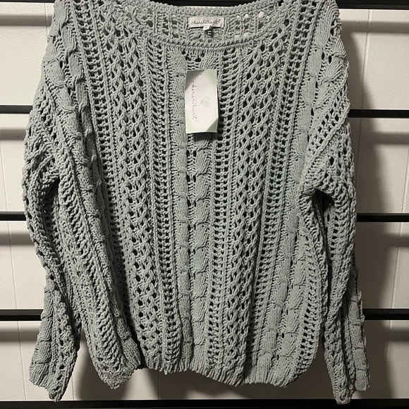 KEREN hart Sweaters - NWT Women’s Karen Hart Size M Crochet Type Green Sweater, A16